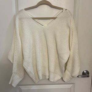 White winter sweater!